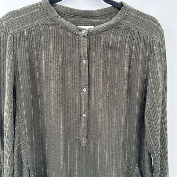 WRAP LONDON Green striped lagenlook womans boho chic casual tunic top/dress 6 - Picture 2 of 11